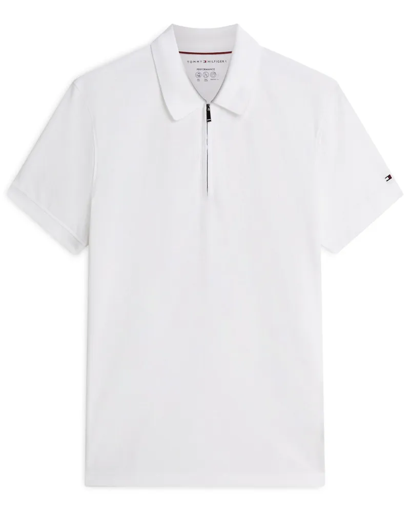 Tommy Hilfiger Performance-Poloshirt aus einem Baumwoll-Mix in Weiß