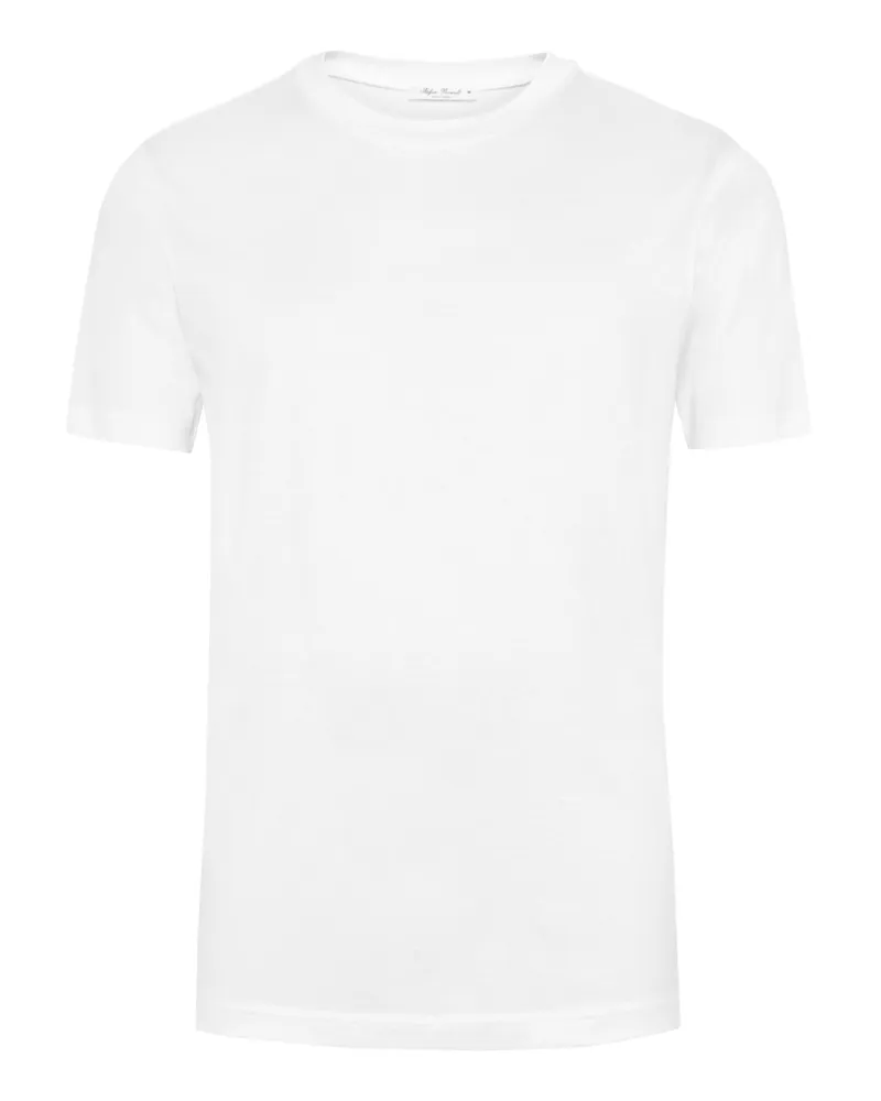 Stefan Brandt Jersey-T-Shirt aus edler Urpima Sea Island® Baumwolle in Weiß