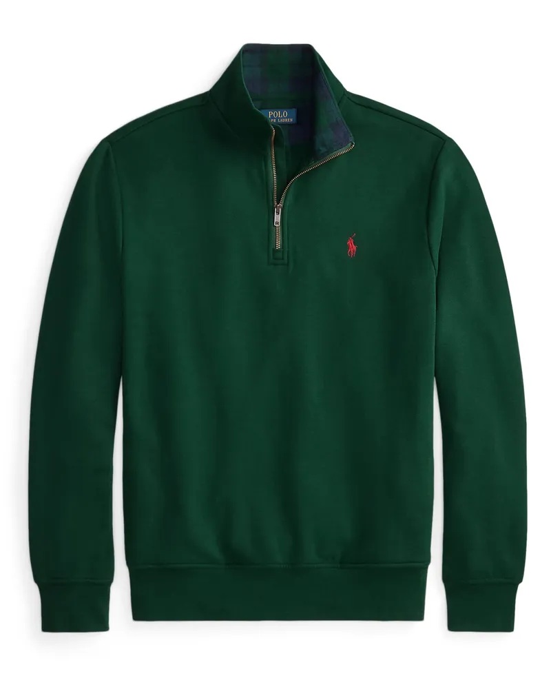 Ralph Lauren Sweat-Troyer mit Logo-Stickerei und Stehkragen in Tanne