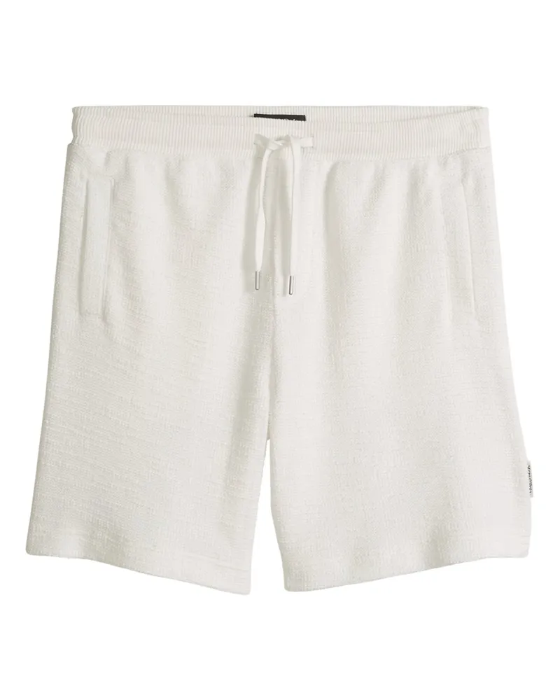 Marc O'Polo Bermudashorts in Waffelstruktur in Offwhite