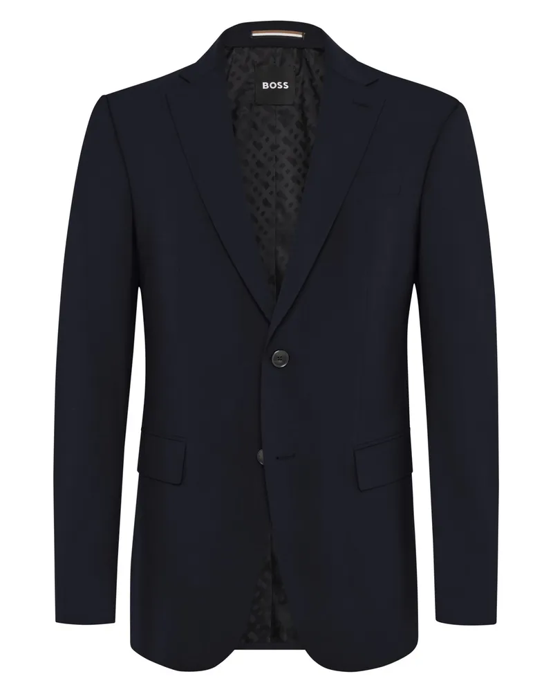 HUGO BOSS Anzugsakko aus Schurwolle und Stretch, Regular Fit in Marine