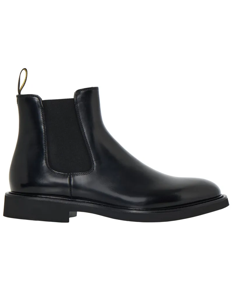 Doucal´s Chelsea Boots aus Glattleder mit rutschfester Gummisohle in Schwarz