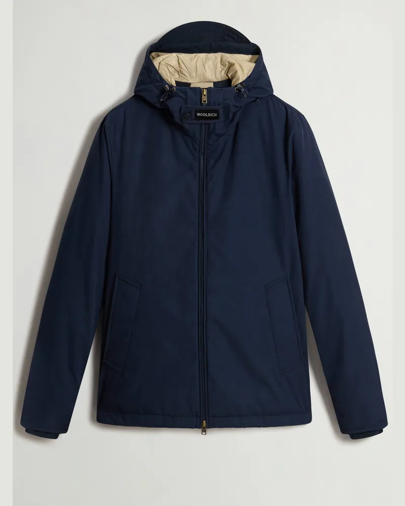 Woolrich Funktionsjacke Pacific aus Mountain Cloth mit Kapuze in Marine