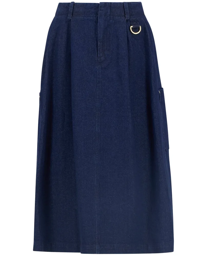 Barbour Damen-Denimrock aus Baumwolle in Blau