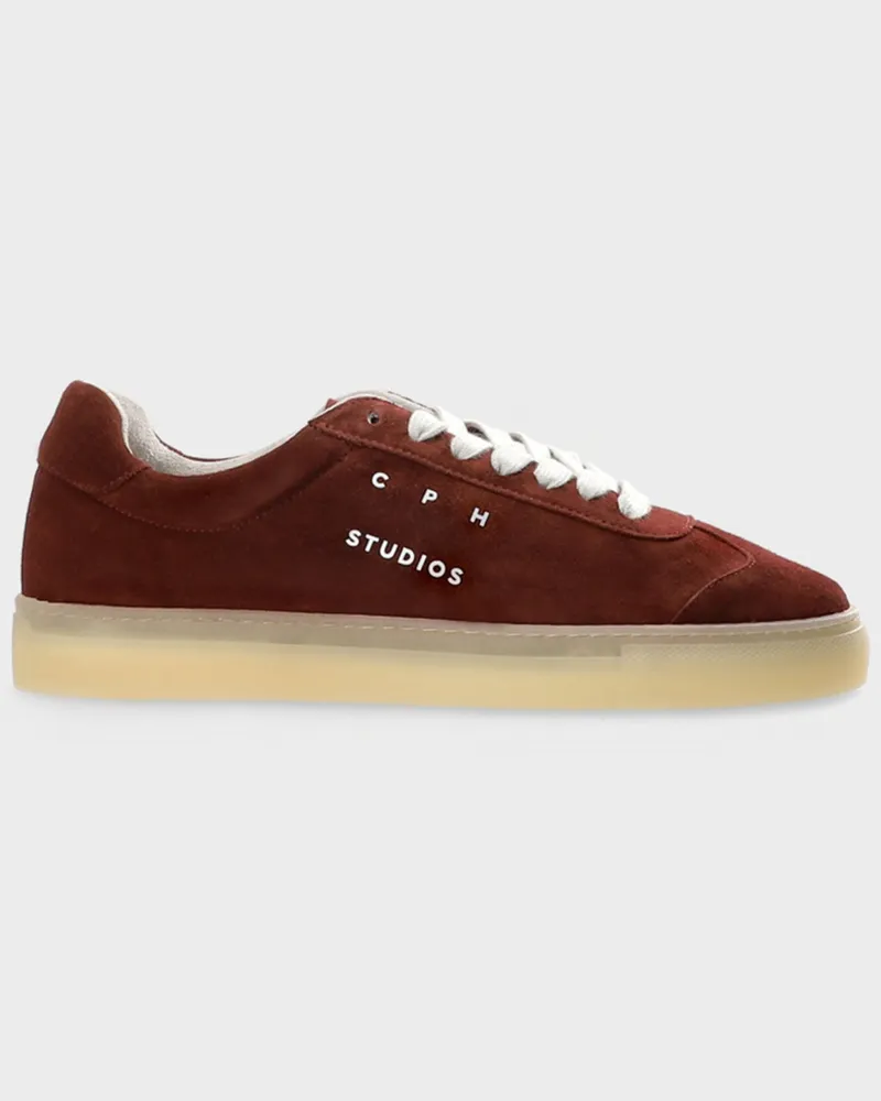 Copenhagen Allrounder-Sneaker aus weichem Veloursleder in Rot
