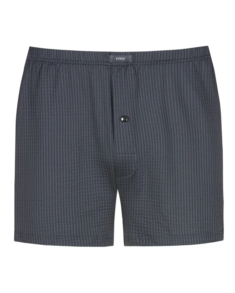 Mey Stretch-Boxershorts mit Print in Anthrazit