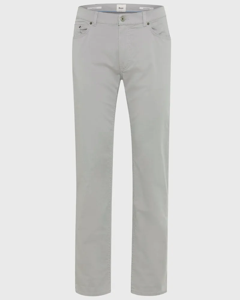 Brax Stretch 5 Pocket-Hose Cadiz in Ultralight Satin-Qualität, Regular Fit in Grau