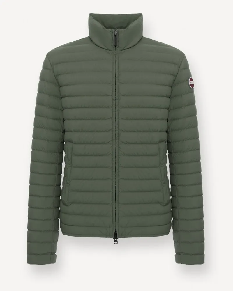 Colmar Gesteppte Leichtdaunenjacke mit Label-Aufnäher in Oliv