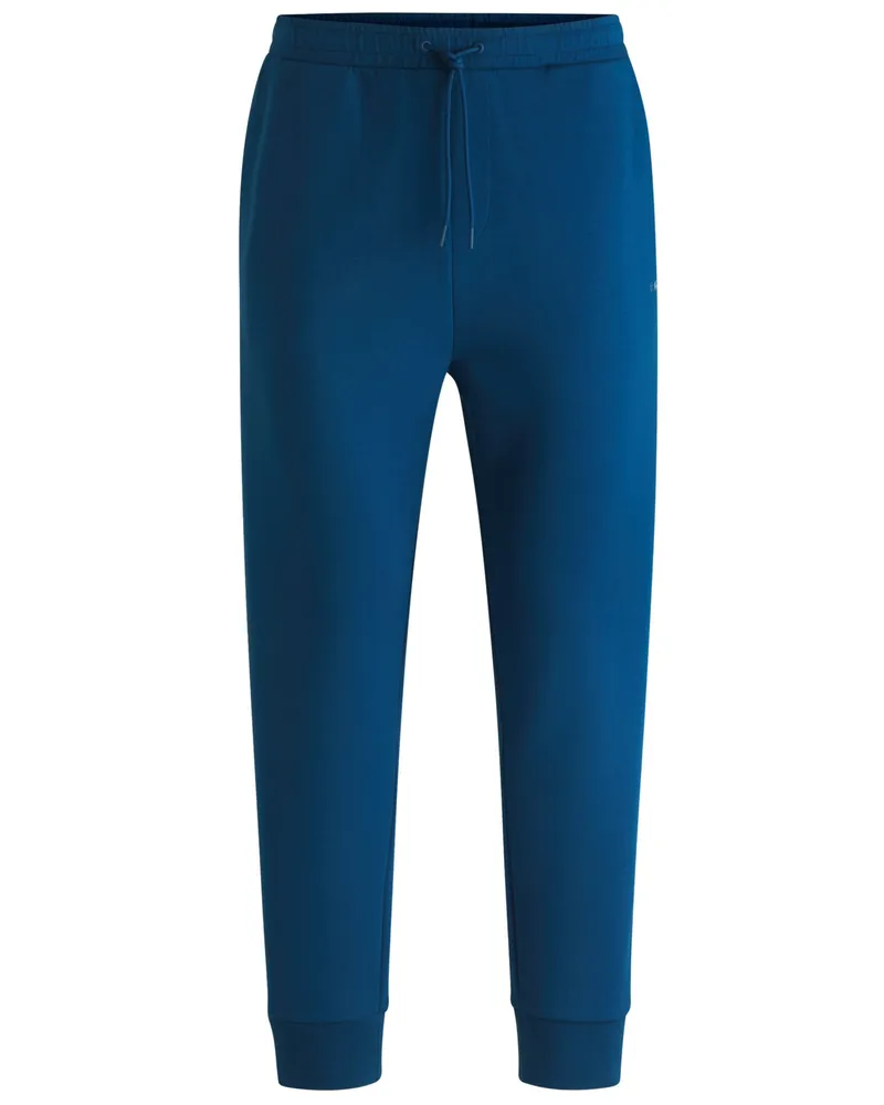 HUGO BOSS Hadiko Sweatpants mit gummiertem Logo-Emblem Blau