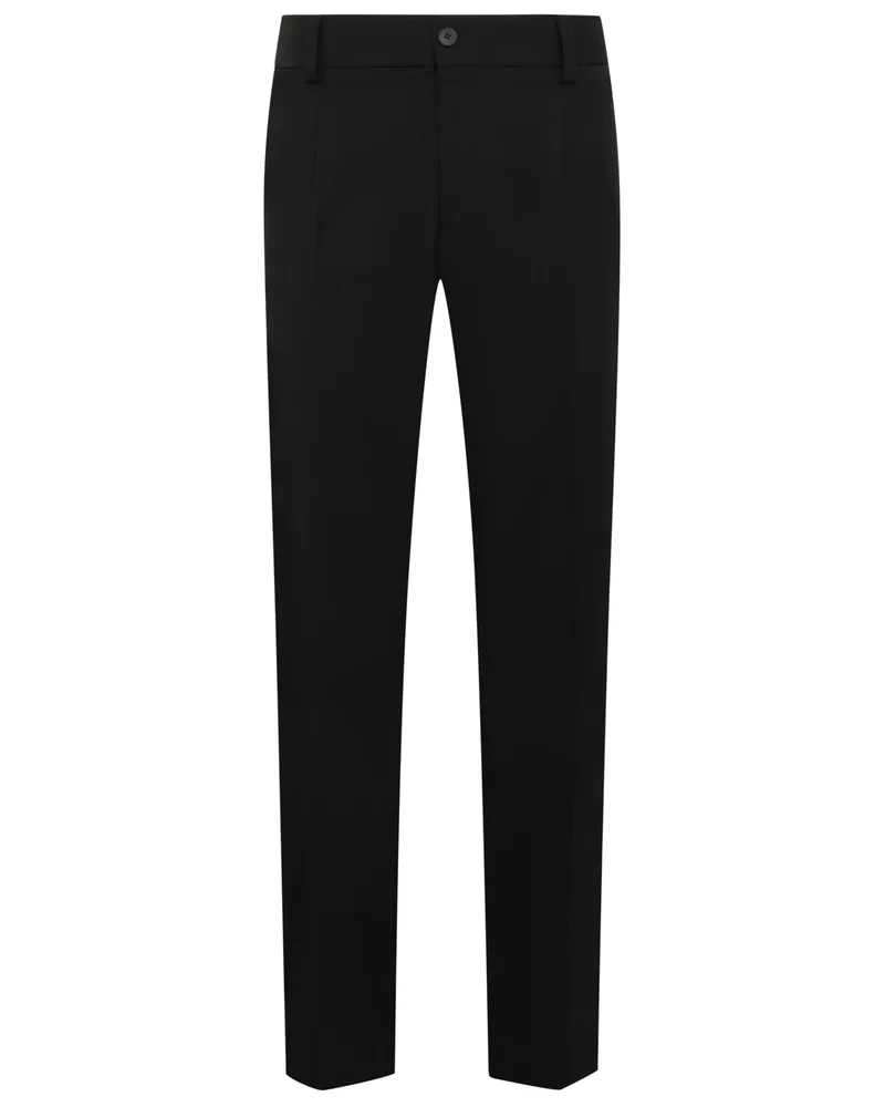 HUGO BOSS Mix & Match Hose aus einem Stretch-Mix, Modern Fit in Schwarz