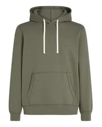 Tommy Hilfiger Hoodie aus einem Baumwollgemisch mit Logo-Stickerei Oliv