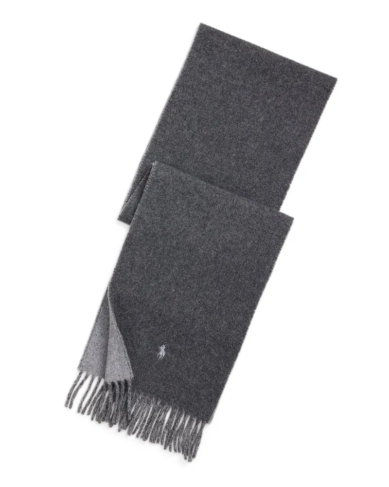 Ralph Lauren Softer Schal aus recycelter Wolle mit Fransen in Grau
