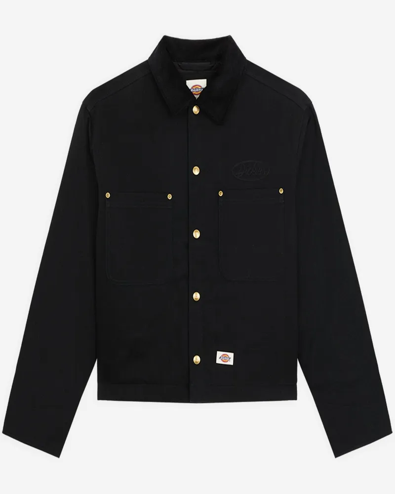 Dickies Workwear-Jacke Cavalry aus schwerem Baumwoll-Twill in Schwarz