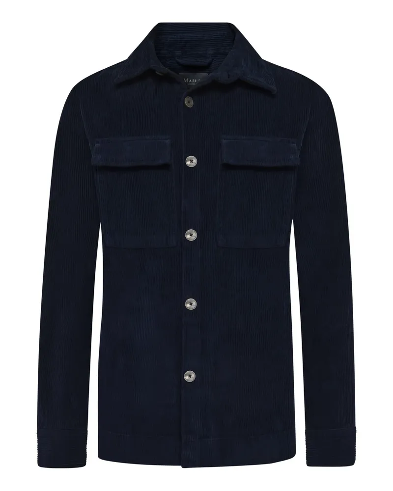 Maerz Softes Cord-Overshirt mit aufgesetzten Brusttaschen in Marine