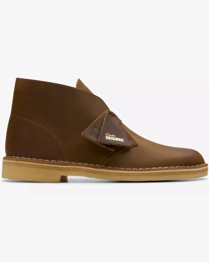 Clarks Knöchelhohe Desert Boots Beeswax aus Wildleder mit Kreppsohle in Dunkelbraun