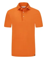 Gran Sasso Poloshirt in Piqué-Qualität aus Baumwolle Orange