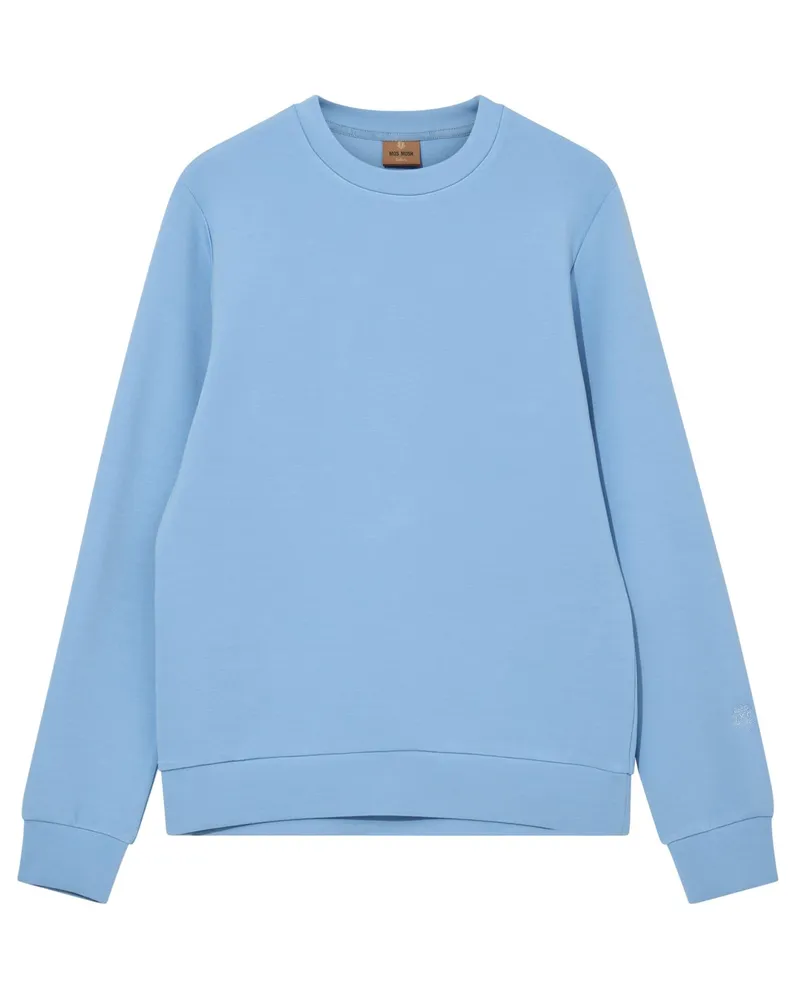 Mos Mosh Sweatshirt in Jersey-Qualität in Hellblau