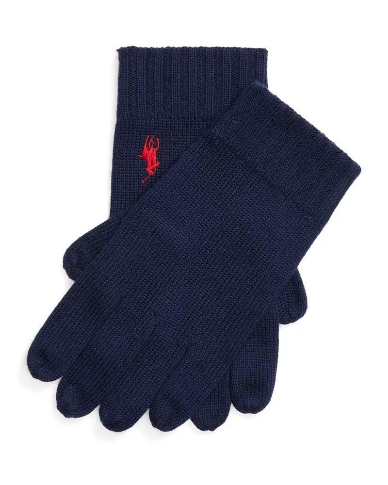 Ralph Lauren Handschuhe aus Wolle in Marine