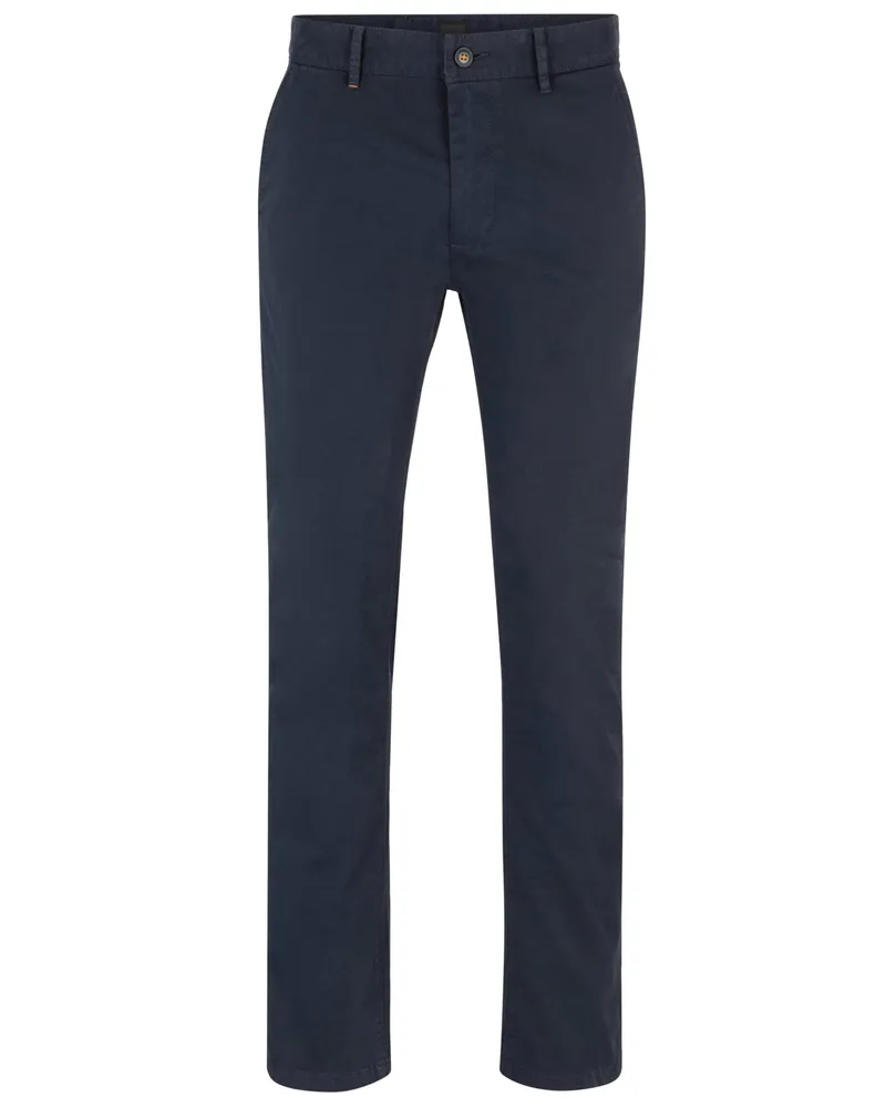 HUGO BOSS Chino mit Stretchanteil, Slim Fit in Marine