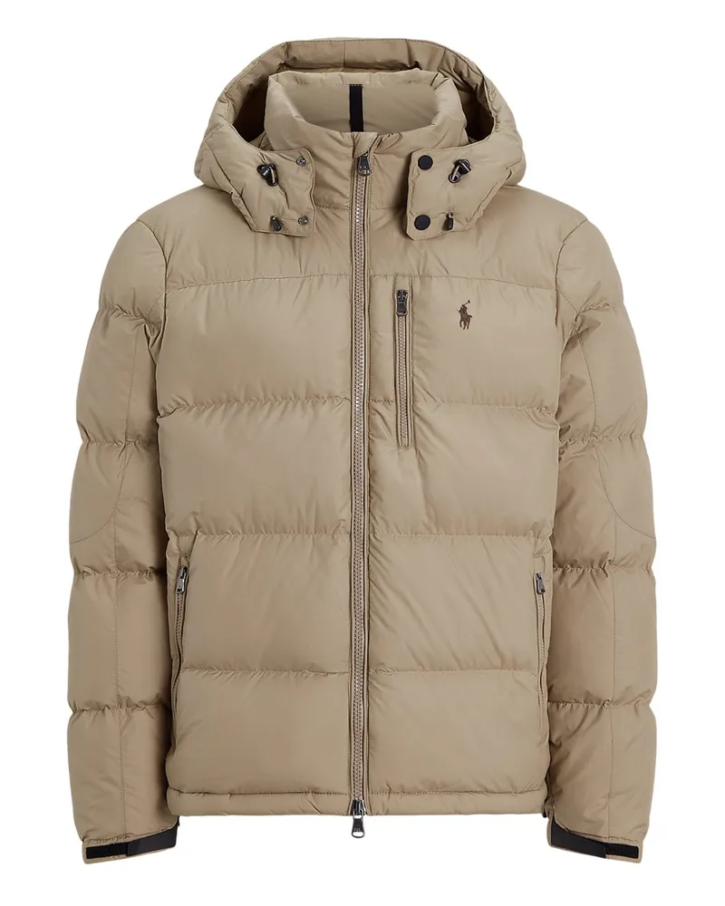 Ralph Lauren Daunenjacke Gorham mit Kapuze und hochstehendem Kragen in Khaki