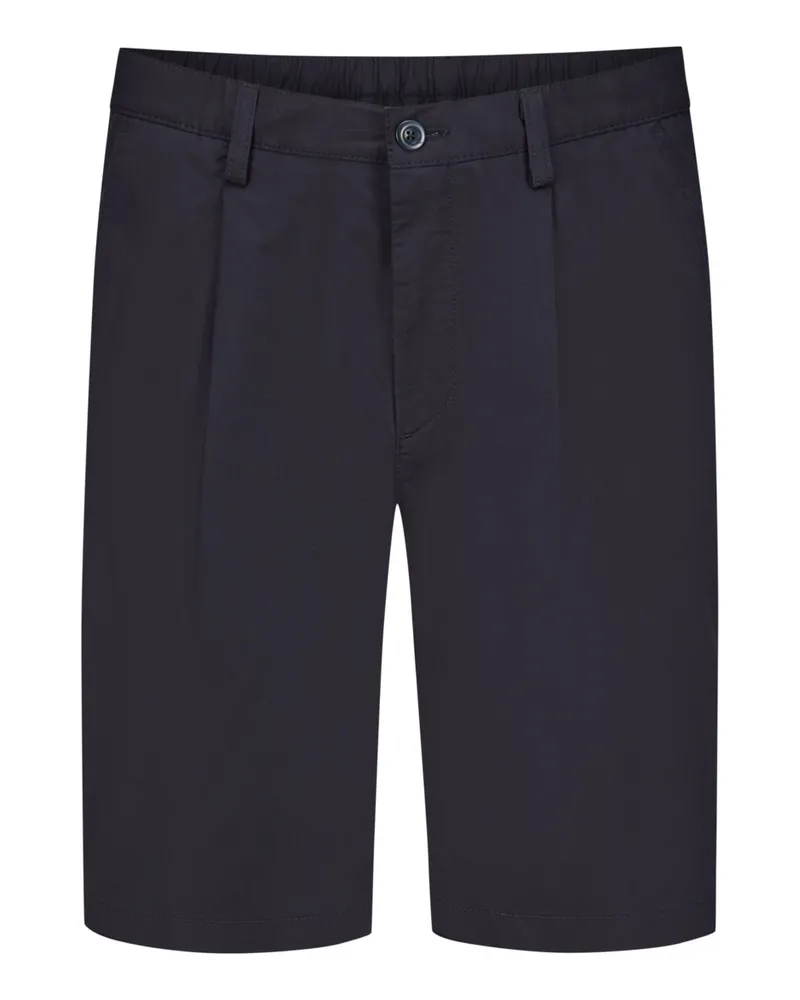 Alberto Stretch-Bermudashorts mit Bundfalten, Wide Fit in Grau