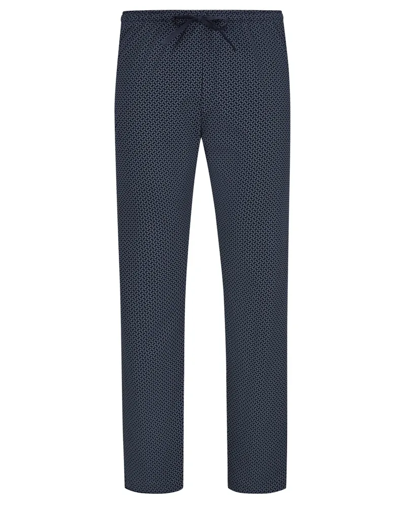 Novila Pyjama-Hose mit geometrischem Muster Marine