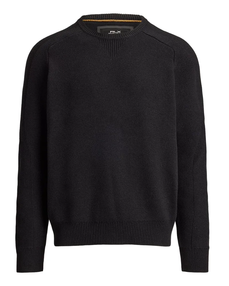 Ralph Lauren Heavy RLX Funktions-Sweatshirt aus einem Baumwoll-Mix in Schwarz