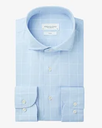 Profuomo Hemd mit Karomuster, Slim Fit Hellblau