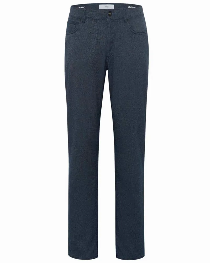 Brax 5-Pocket Hose Cadiz im Wool-Look mit Stretch, Straight Fit in Marine