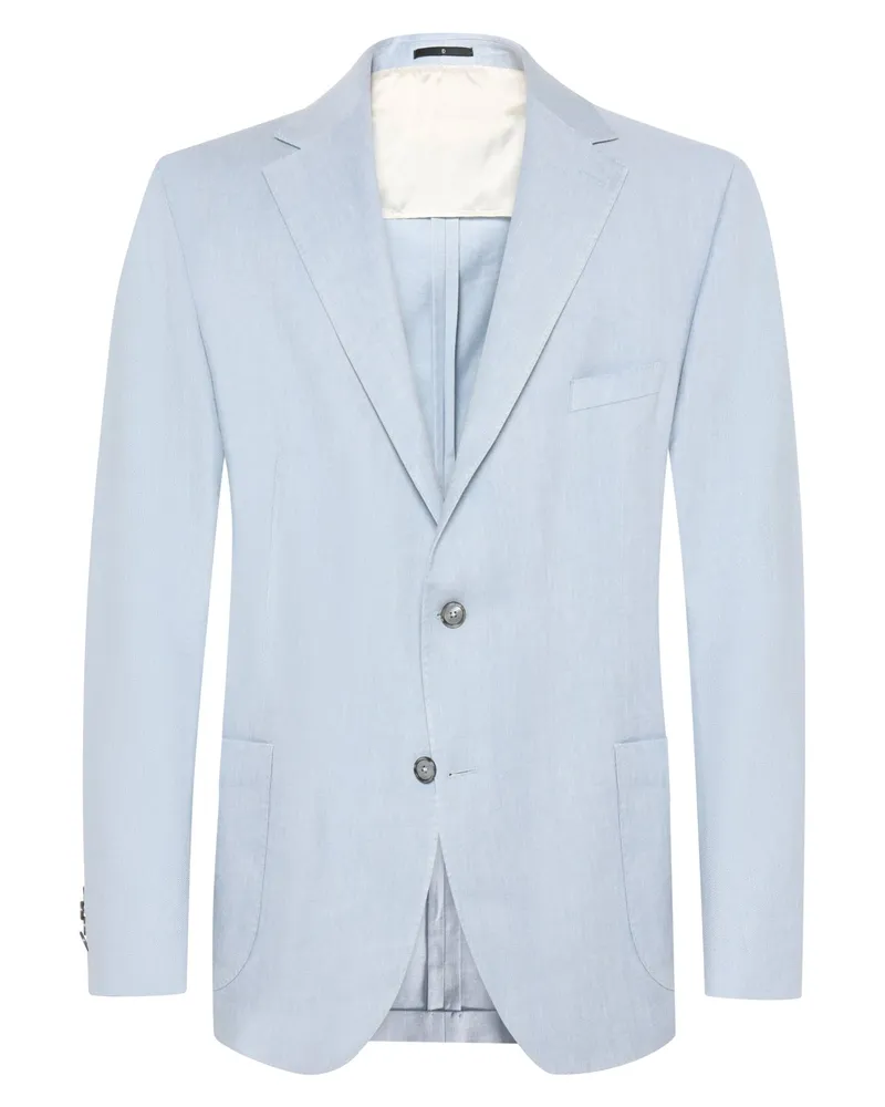 Dressler Leinensakko mit Lyocell und Stretch, Regular Fit in Hellblau