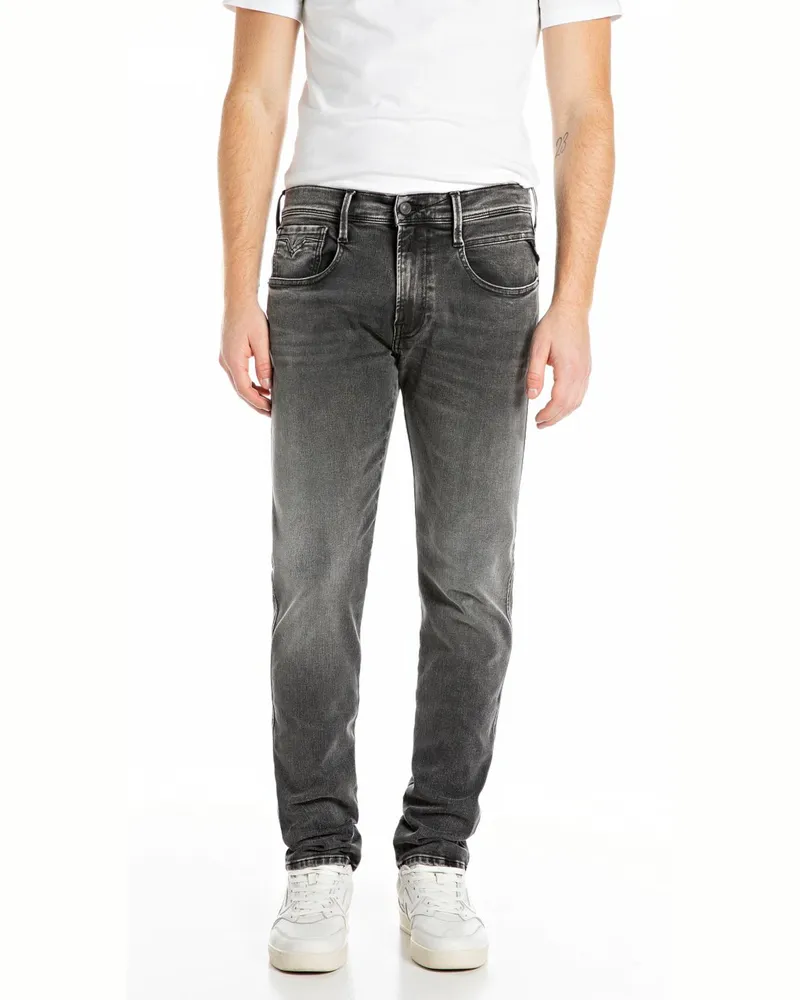 Replay Jeans Anbass Hyperflex mit Stretch, Slim Fit in Grau