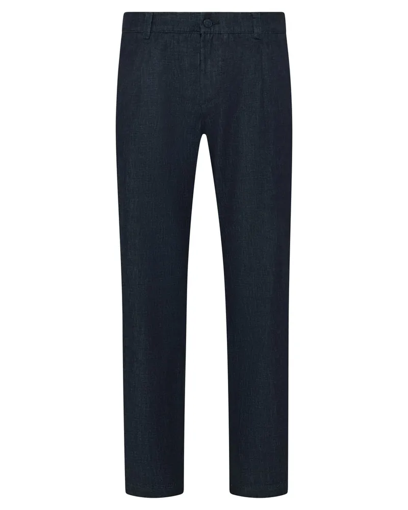 MAC Jeans Leichte Chino aus einem Baumwollmischgewebe, Tapered Fit in Schwarzblau