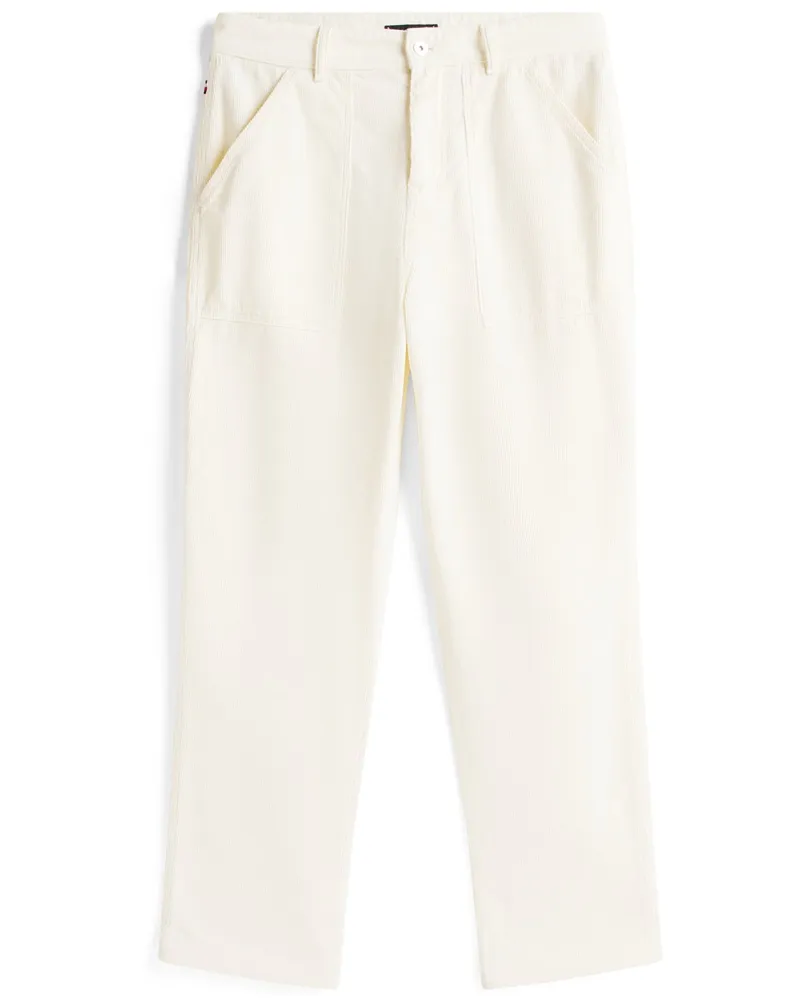 Tommy Hilfiger Cordhose Murray aus Baumwolle, Wide Fit in Offwhite
