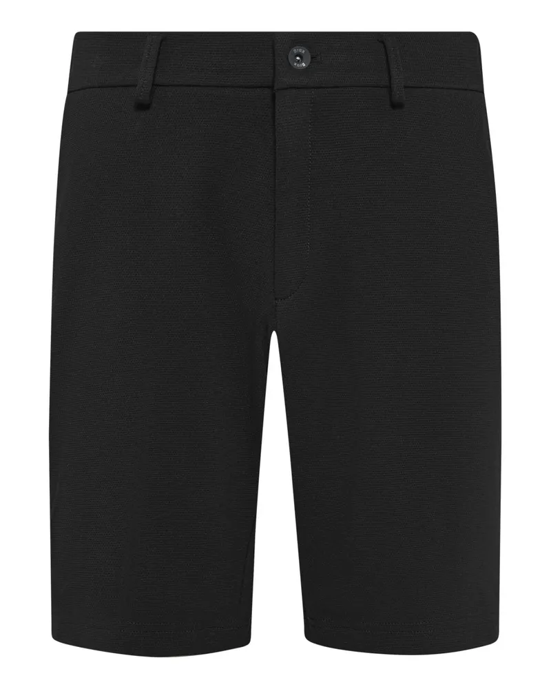 Brax Bermudashorts aus einem strukturierten Jersey-Mix, Modern Fit in Schwarz