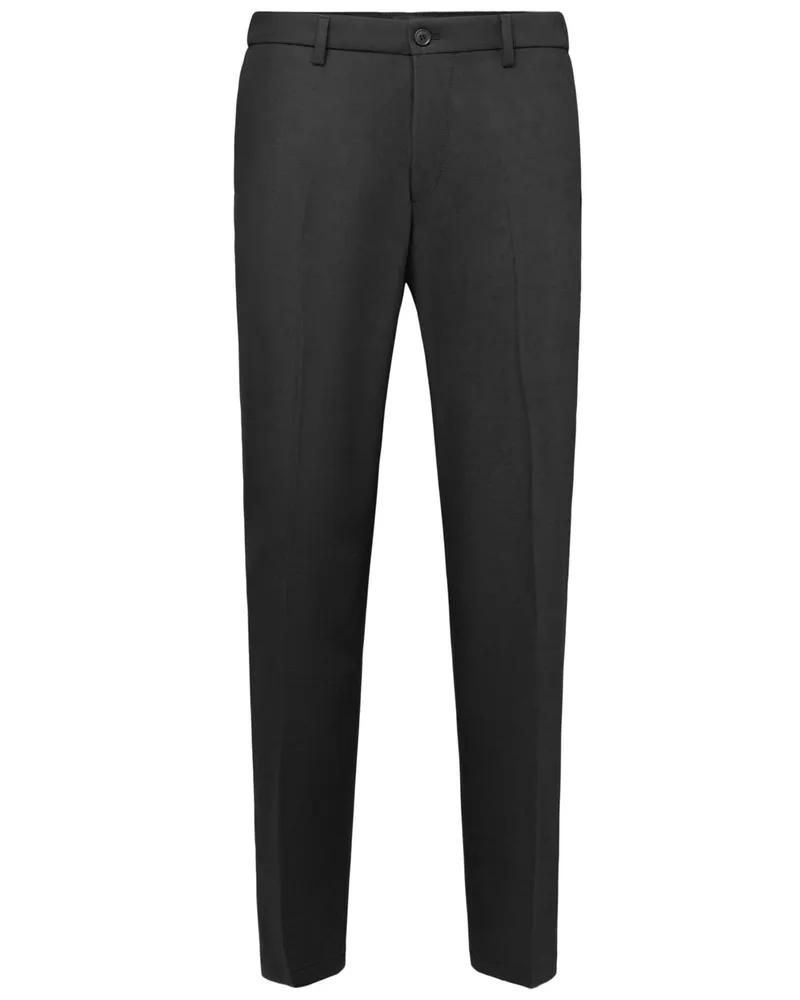 Drykorn Stretch-Anzughose Ajend mit elastischen Bundeinsätzen, Slim Fit in Schwarz