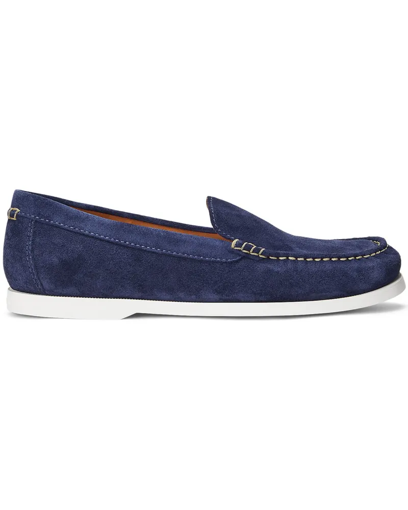 Ralph Lauren Leichte Slipper Merton aus weichem Veloursleder in Marine