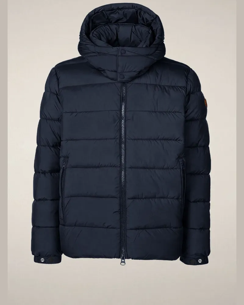 Save The Duck Steppjacke mit abtrennbarer Kapuze und Plumtech®-Ausstattung in Marine