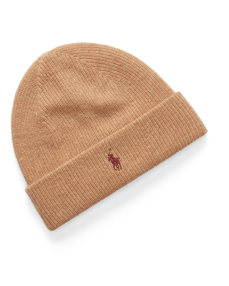 Ralph Lauren Mütze aus maschinenwaschbarem Kaschmir in Beige