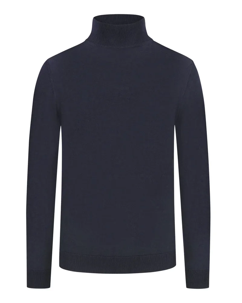 Daniele Fiesoli Pullover aus Merinwolle und Turtleneck in Marine
