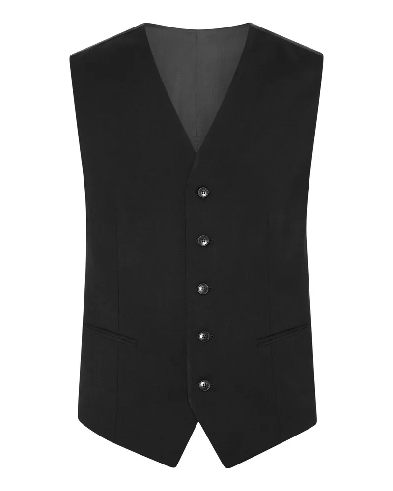 Tiger of Sweden Anzugweste aus einem Woll-Stretch-Mischgewebe, Slim Fit in Schwarz