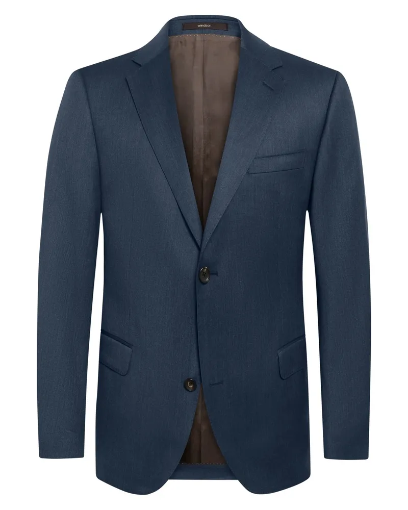 windsor. Baukasten-Sakko aus Schurwolle, Regular Fit in Blau