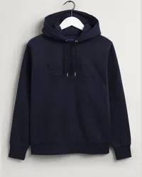 Gant Hoodie im Baumwoll-Mix mit Logo-Stickerei Marine