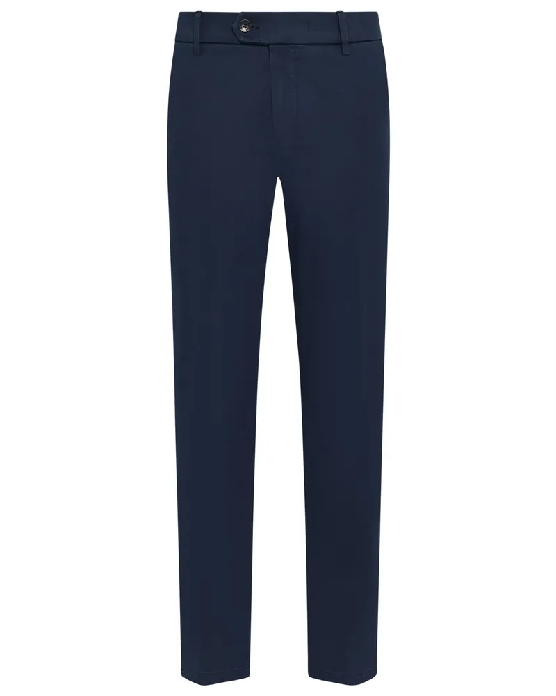 Meyer Hosen Chino New York aus Bio-Baumwolle mit Stretch, Modern Fit in Marine