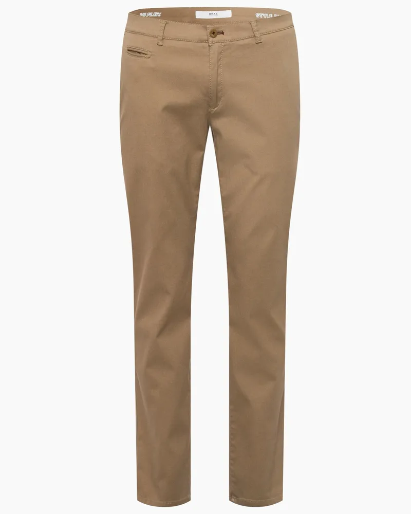 Brax Chino mit feiner Struktur in Hi-FLEX-Stretchqualität, Modern Fit in Beige