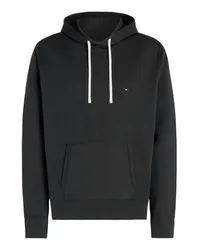 Tommy Hilfiger Hoodie aus einem Baumwollgemisch mit Logo-Stickerei Schwarz