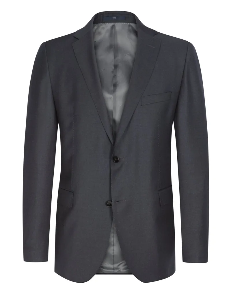 Dressler Baukasten-Sakko in Super-150-Schurwolle, Shaped Fit in Anthrazit