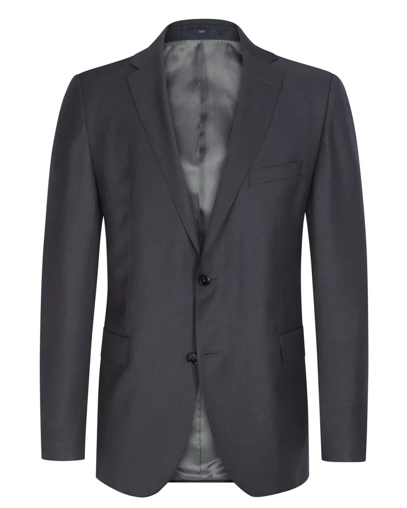 Dressler Baukasten-Sakko in Super-150-Schurwolle, Shaped Fit in Anthrazit