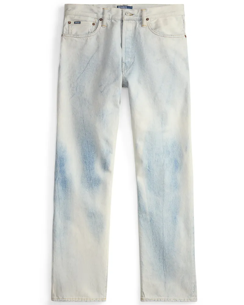 Ralph Lauren Jeans aus Ring-Spun Denim im Vintage-Bleached-Look in Blau