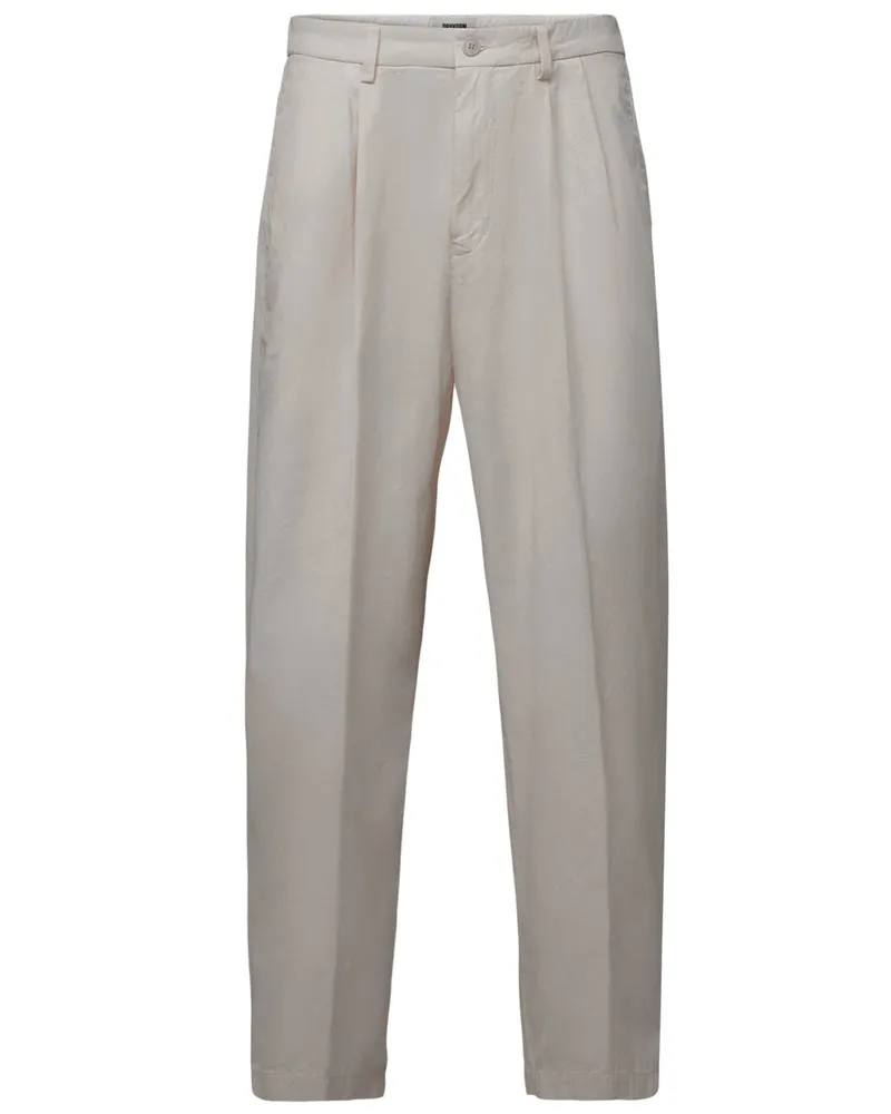 Drykorn Leichte Twill-Chino Maryko mit Bundfalten, Relaxed Fit in Beige
