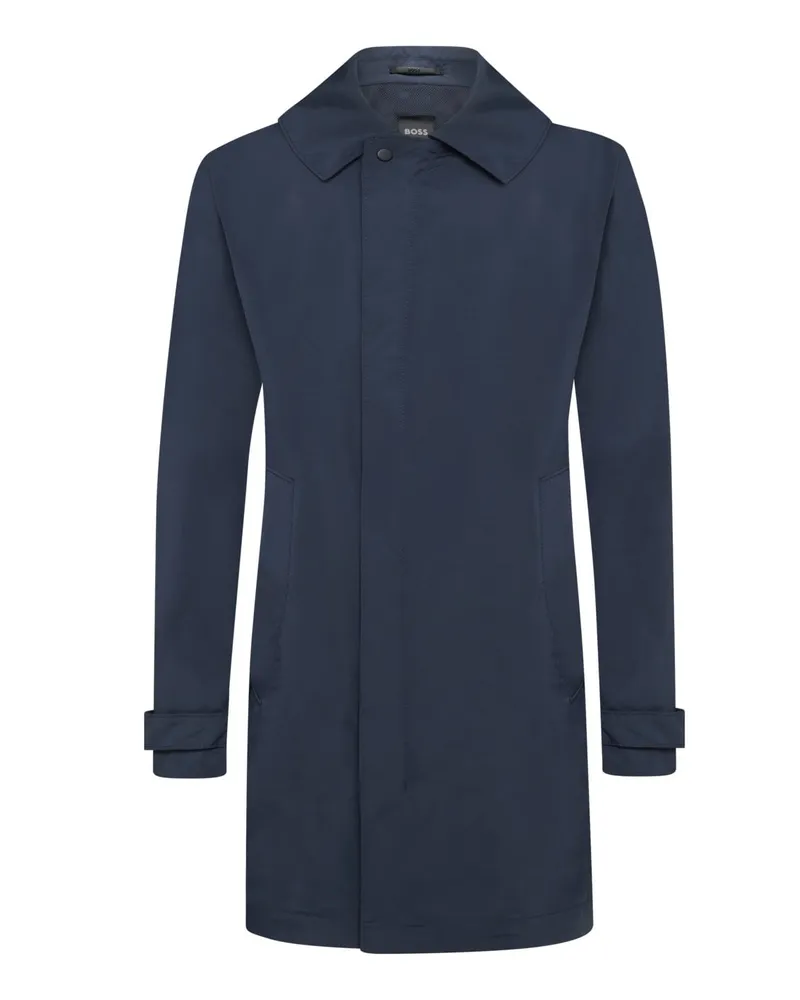 HUGO BOSS Leichter Regenmantel P-Clark in Stretch-Qualität, Relaxed Fit in Marine